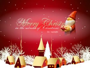 Lyrics subtitles music play christmas ppt template