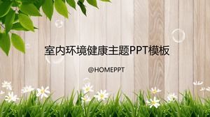Indoor air purification environment health environmental protection ppt template