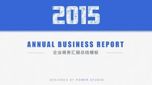 2015 ringkasan laporan bisnis perusahaan, Template ppt bisnis yang indah