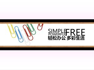Easy office colorful life-the function of color ppt template Easy office colorful life-the function of color ppt template