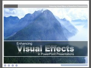 Exquisite visual effects European and American style album ppt template