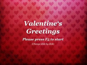 Sevgililer Günü güzel animasyonlu tebrik kartı ppt şablonu (16 fotoğraf)
