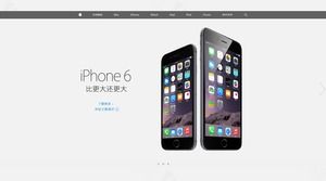 iPhone lebih besar dari template Apple PPT