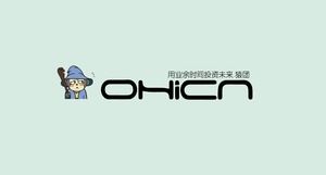 程序员技术团队OHICN开发介绍评论动画ppt模板