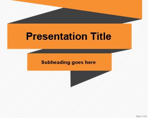 簡單的摺紙的PowerPoint模板