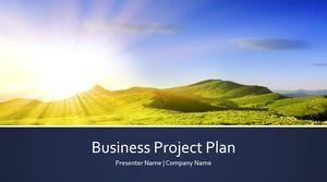 Templat ppt rencana proyek bisnis sederhana