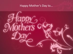 Happy Mother's Day Mother's Day ppt szablon
