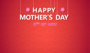 Anne Seni seviyorum-anneler Günü Dinamik PPT Müzik Tebrik Kartı Şablonu