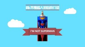 Superman creativo modello di curriculum personale ppt