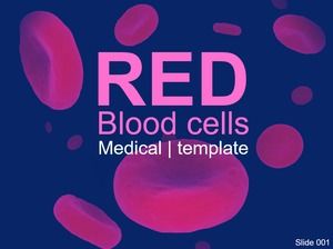Red blood cell scientific research ppt template