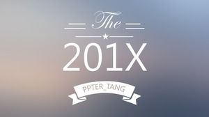 Plantilla de portada de ppt de diseño de estilo IOS 2015