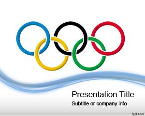 Modèle Jeux olympiques PowerPoint