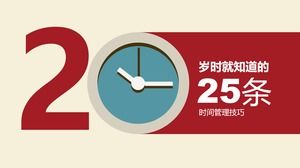 25 time management tips ppt template