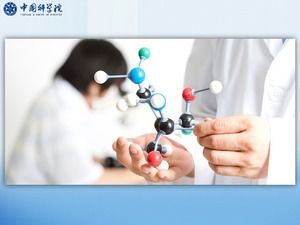 Moleküler yapı modeli-Çin Bilimler Akademisi ppt şablonu