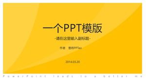 Yellow simple widescreen ppt template