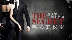 Man's Secret-Design stylish ppt template
