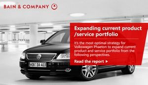 Modèle ppt de description de service de modèle Volkswagen