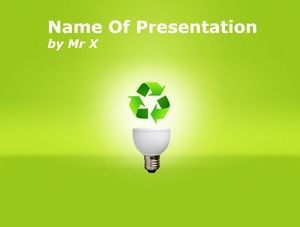 Recycling energy saving and environmental protection public welfare ppt template