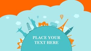 World famous attractions travel cartoon vector ppt template PowerPoint Templates Free Download World famous attractions travel cartoon vector ppt template PowerPoint Templates Free Download