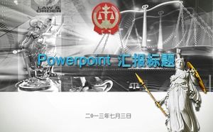 公平正義權利法律主題PPT模板