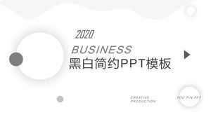 Download grátis de modelo simples PPT cinza de negócios