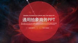 Rote abstrakte universelle Geschäfts-PPT-Vorlage