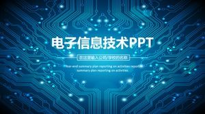 Templat courseware teknologi informasi PPT elektronik