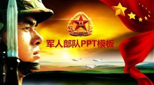 Military Forces Army Building Festival PPT template