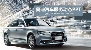 Templat PPT promosi penjualan mobil Audi