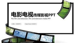 PPT-Vorlage für den Arbeitszusammenfassungsbericht der neuen Filmmedienindustrie