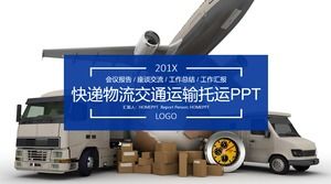 Template PPT pengiriman konsinyasi logistik
