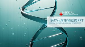 DNA-Kettenhintergrund Biochemie PPT-Vorlage