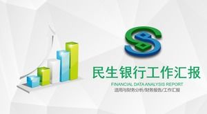Szablon raportu analizy finansowej Green Minsheng Bank PPT