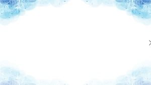 Blue beautiful watercolor PPT background picture