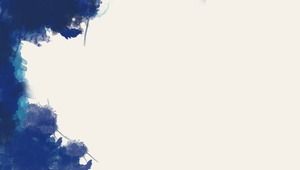 Simple blue ink PPT background picture