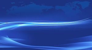 Abstract blue curve business PPT background picture
