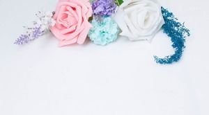 色のバラの花のスライドの背景画像