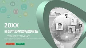 Green delicate work summary report PPT template Green delicate work summary report PPT template