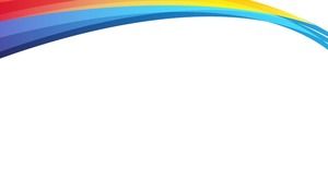 四酷彩虹曲線PPT邊框背景圖片