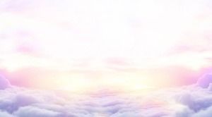 Gambar latar belakang awan PPT ungu yang indah