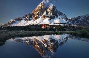 خمس صور جبال الثلج في الغلاف الجوي المناظر الطبيعية PPT صور الخلفية