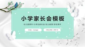 Beautiful butterfly new semester primary school parent meeting PPT template