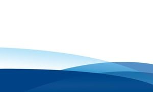 Blue simple curve PowerPoint background picture