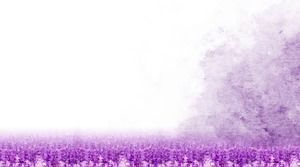 Imagen de fondo PPT hermosa flor lila púrpura