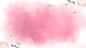 Três rosa lindas imagens de fundo desfocado aquarela PPT