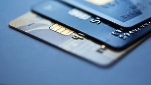 Two bank card PPT background pictures