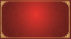 3つの赤い古典的なパターンPPT背景画像