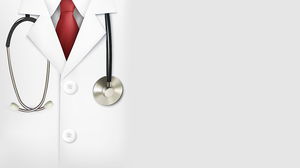 Doctor stethoscope PPT background picture