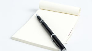 Gambar latar belakang PPT notebook baja sederhana
