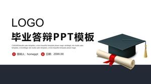 Plantilla simple PPT de respuesta de graduación de posgrado